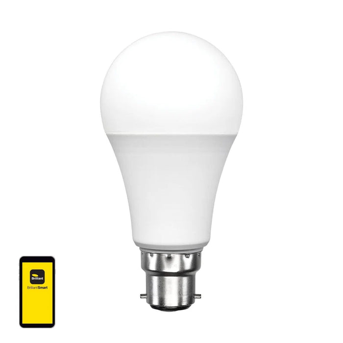 Brilliant Smart Bio Rhythm 9W A60 B22 RGB and White Globe
