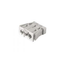 Wieland GST18I3F Male Panelmount (3 pole) spring clamp (White)
