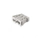 Wieland GST18I3F Male Panelmount (3 pole) spring clamp (White)