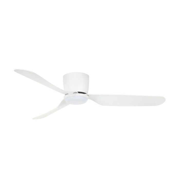 PRESTON 48" DC HUGGER LED - WHITE CEILING FAN AND LIGHT