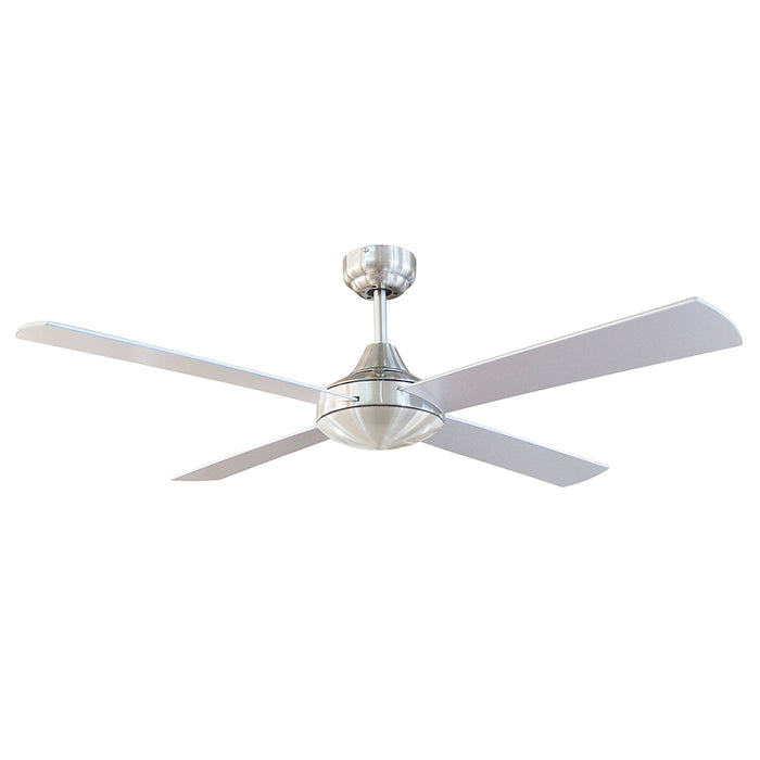 Brilliant Tempo Plus 48" Ceiling Sweep Fan With Plywood Blades Brushed Chrome