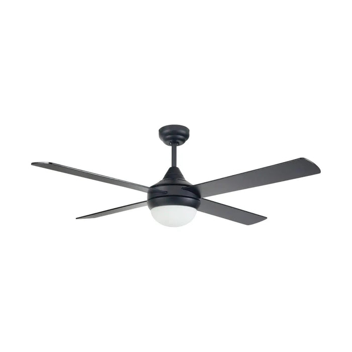 Brilliant Tempo Plus 48" Ceiling Sweep Fan With Plywood Blades with Light Black