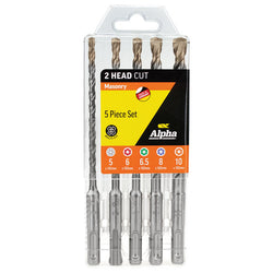 Trucut Alpha SDS Masonry Drill Set 5, 6, 6.5, 8, 10mm
