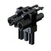 Wieland GST18i3 T-connectorBLACK  3 pole  1 input  2 outputs
