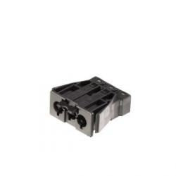 Wieland GST18I3F Male Panelmount (3 pole) spring clamp (Black)