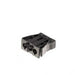 Wieland GST18I3F Male Panelmount (3 pole) spring clamp (Black)