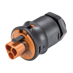 Wieland RST20I2 - Male Brown Panel Mount - 2 Pole (external M20 Thre