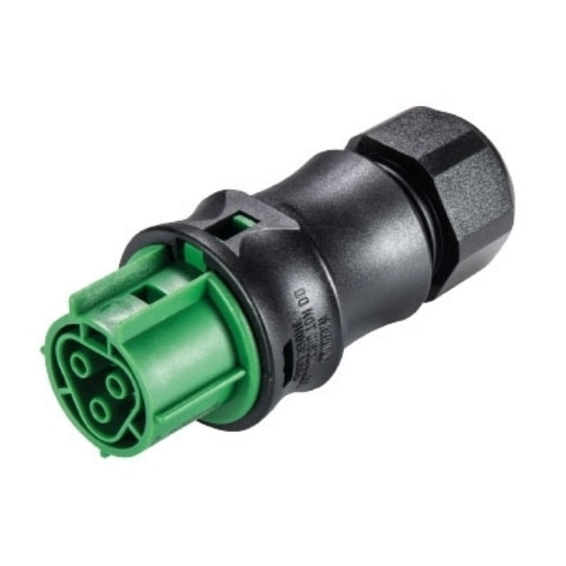Wieland RST20I3 - Female Connector - 3 Pole - (6 to 10mm) GREEN