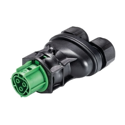 Wieland RST20I3 - Female Connector GREEN - 3 Pole Spring - 2 x (6 to