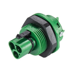 Wieland RST20I3 - Male Panel Mount - 3 Pole GREEN