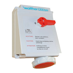 Walther-Werke CeeTyp IP67 Interlocked Switched Socket Outlet - 63