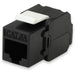 Austfibre AFL CAT6A 180 Degree UTP Black Keystone Jack