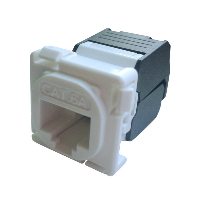Austfibre AFL CAT6A 180 Degree UTP White Keystone Jack