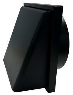 Manrose 150mm Designer Weather Proof Cowl Painted Black Simx