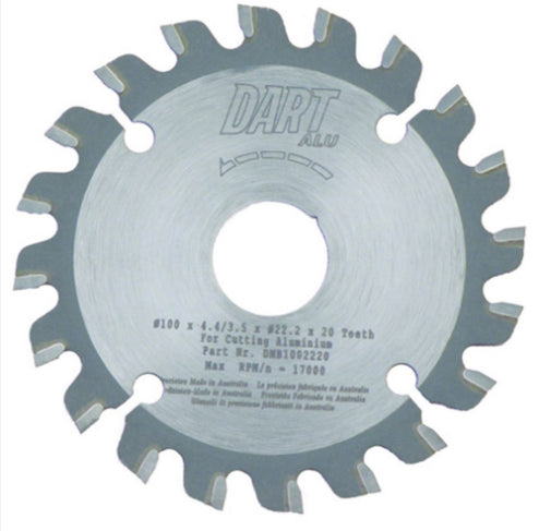 Trucut Dart  Aluminium Milling Blade 125mm 24T 22mm Bore