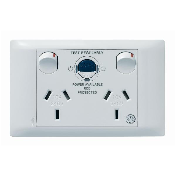 Legrand HPM E-COM 10A DOUBLE EL PPT 10MA CH & ANTI MIC RES RCD P ENG WE