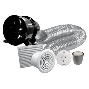 Basec CP TWN FAN PLUG 6M RND + FXD GRILLE + SKT Simx