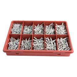 JAMEC ASSORT ALUM BLIND RIVETS 595PC