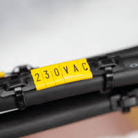 PARTEX POK 10/4 DISC YELLOW:S CABLE MARKERS