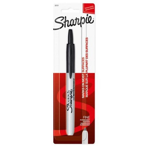 Sharpie Marker retractable fine Black SH6701 / SH1004