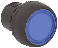 Allen Bradley Push button ,Flush head blue ,with white text