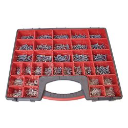 JAMEC ASSORT MCHN SCREWS&NUTS 2825PC