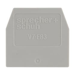 Sprecher & Schuh End Plate Grey For V7W3/W4