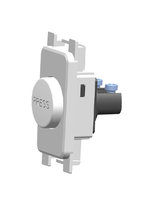 Vynco S/G Mech Lrg Press Switch Mmtry 10A White