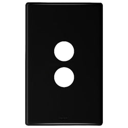 Legrand HPM ED 2 GANG COVERPLATE BLACK