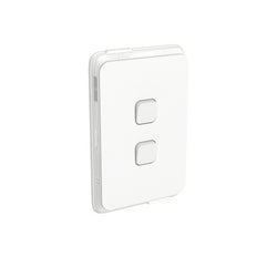 Iconic Switch Vert IP44 2G 20A/16AX 250V VW