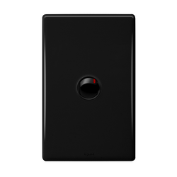 Legrand HPM ED 16A 1 GANG SWITCH BLACK