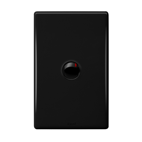 Legrand HPM ED 16A 1 GANG SWITCH BLACK