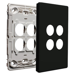 Legrand HPM ED 4 GANG GRID&COVPLATE BLACK