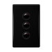 Legrand HPM ED 16A 3 GANG SWITCH BLACK