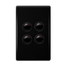 Legrand HPM ED 16A 4 GANG SWITCH BLACK