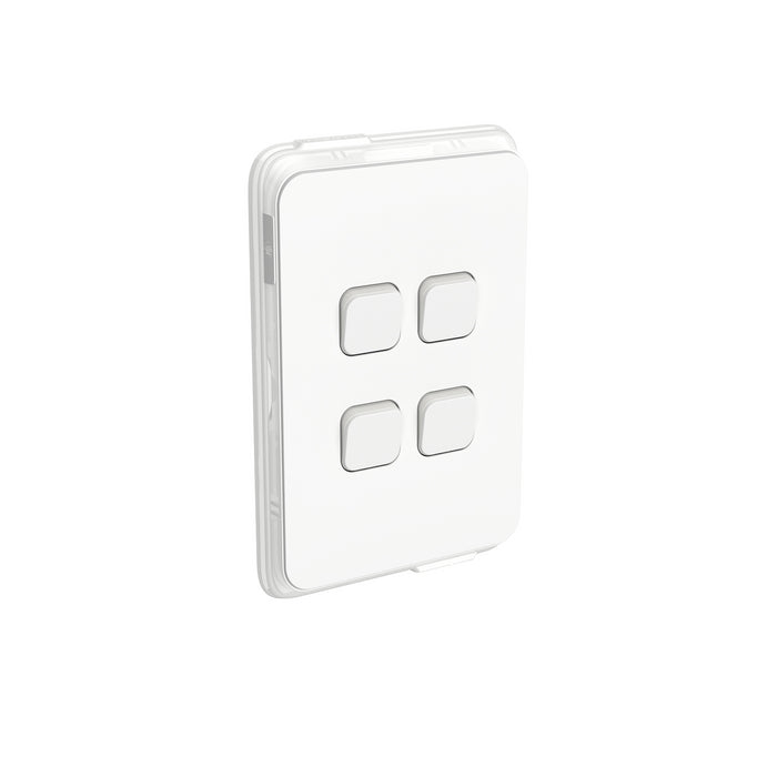 Iconic Switch Vert IP44 4G 20A/16AX 250V VW