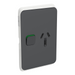 Iconic Skin Socket Sw Vert Single 10A 250V AN
