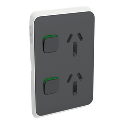 Iconic Skin Socket SwVert Twin 10A250V AN