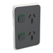 Iconic Skin Socket SwVert Twin 10A250V AN