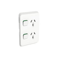Iconic Skin Socket SwVert Twin 10A250V VW