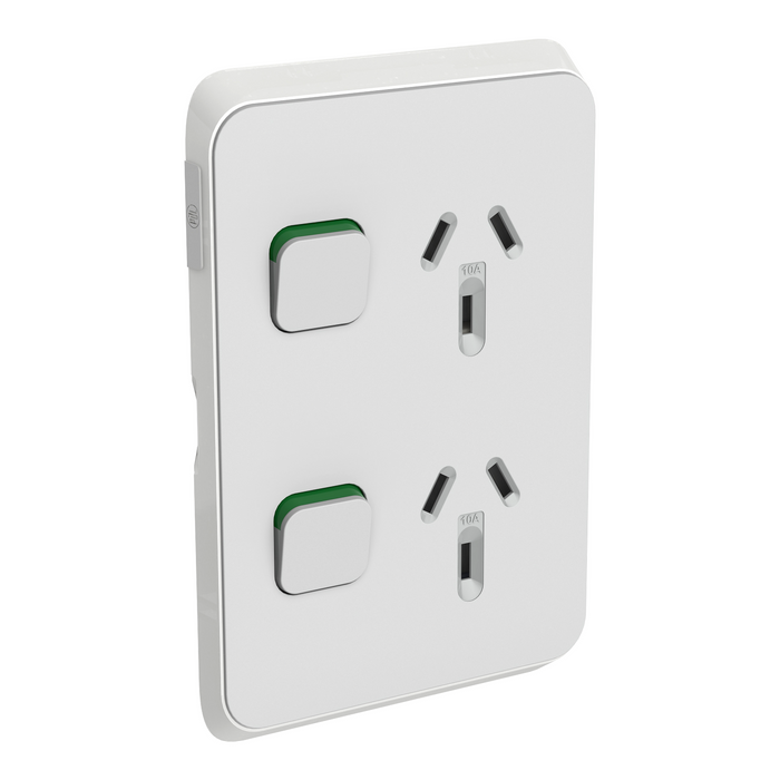 Iconic Skin Socket SwVert Twin 10A250V CY
