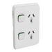 Iconic Skin Socket SwVert Twin 10A250V CY