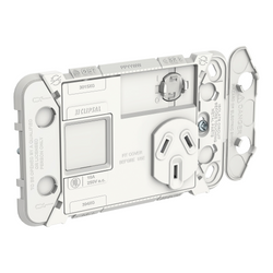 Iconic Grid Socket Sw HorizSgl 1ExBlank 10A250V
