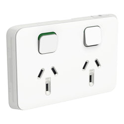 Iconic Skin Socket Sw Horiz Twin 10A 250V VW