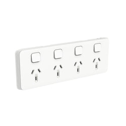 Iconic Skin Socket Sw Horiz Quad 10A 250V VW