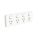 Iconic Skin Socket Sw Horiz Quad 10A 250V VW