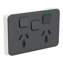 Iconic Skin Socket SwHorizTwin 1ExSw 10A250V AN