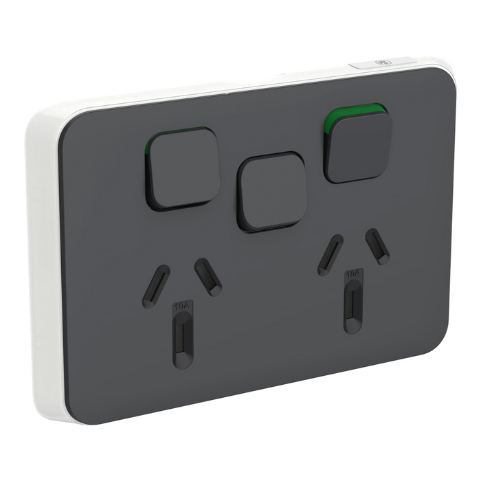 Iconic Skin Socket SwHorizTwin 1ExSw 10A250V AN