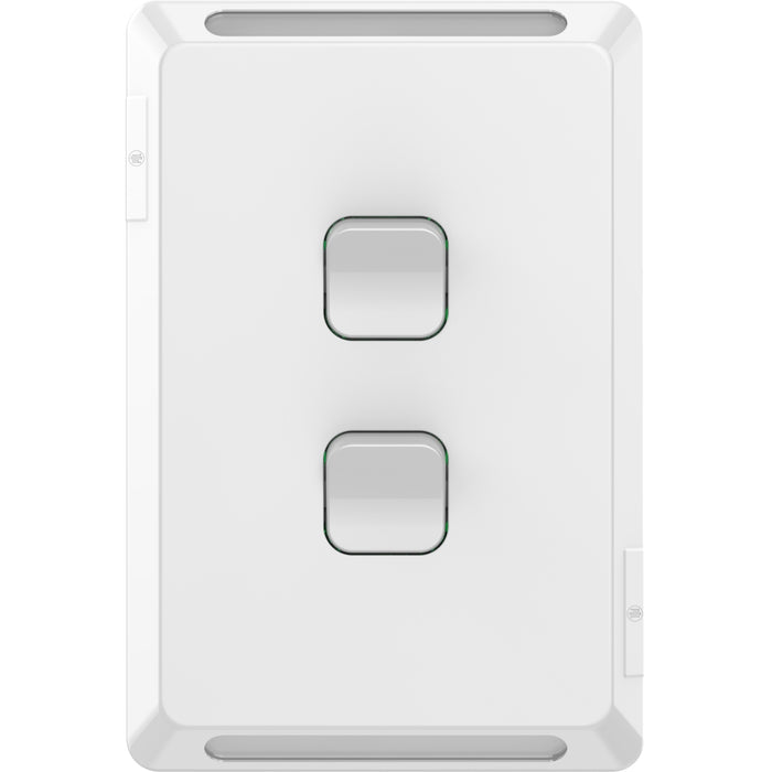 Iconic Switch Vert 2G 20A/16AX 250V XW