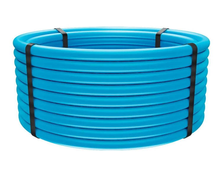 Iplex Blueline PE80 Pressure Pipe Light Blue PN12.5 63mm x 50m